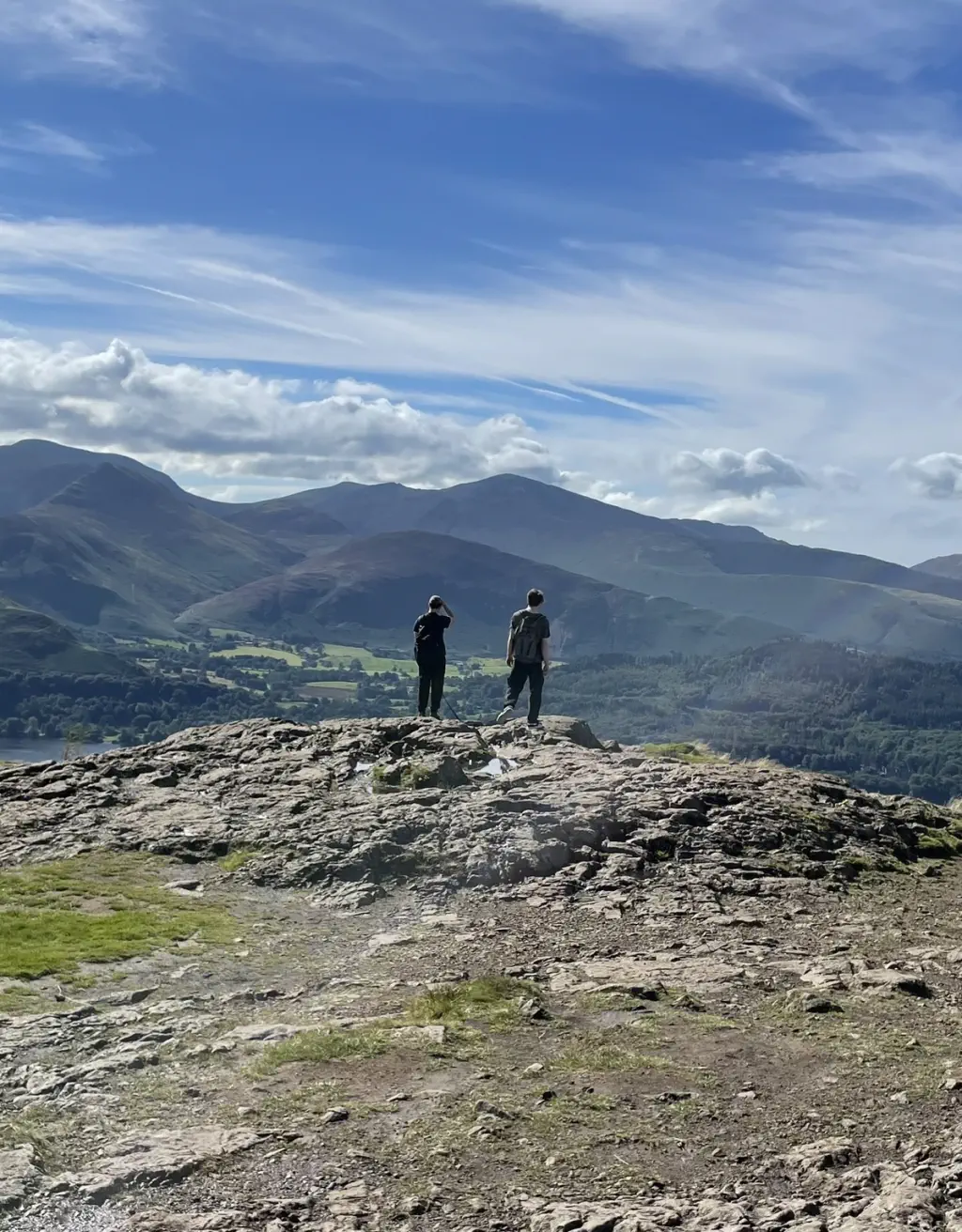 Me admiring the view from Walla Crag summit